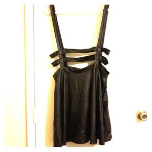 (OBO) Blackheart skirt with shoulder straps
